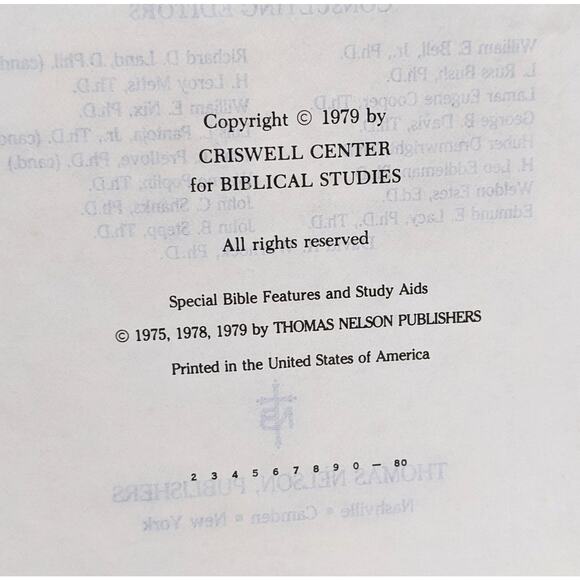 The Criswell Study Bible - King James Version 1979 - KJV - READ BELOW - Picture 4 of 7
